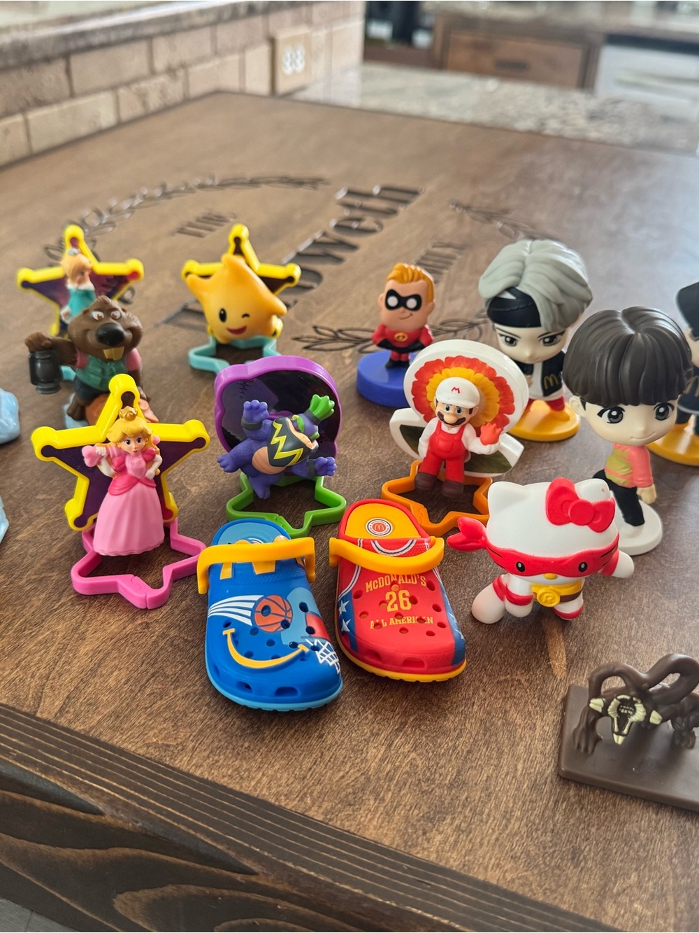 McDonald's Red, Blue, Yellow & White Collectible Kids Figures and Shoe Charms